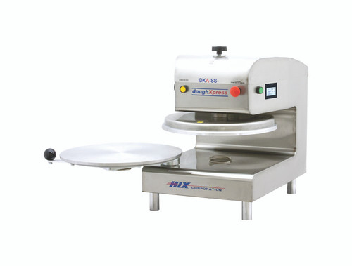 DoughXpress DXA-SS 120V Commercial Air Semi-Automatic Pizza Dough Presses | Capacity 150-200/HR for 9” to 18”