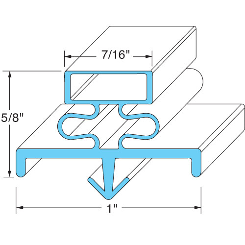 Delfield KR000753 (or Equivalent) Gasket (741131)