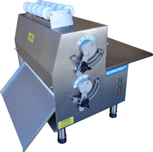 Somerset CDR-2100 Compact Electric Countertop Dough Rollers  - Double Pass  / Side Operated Pizza Sheeters with 20" Synthetic Rollers