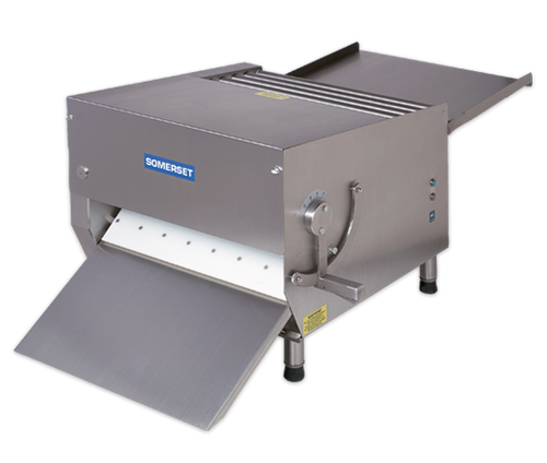 Somerset CDR-700 Heavy Duty Electric Countertop Dough Sheeters with 20" Synthetic Rollers / Single Pass