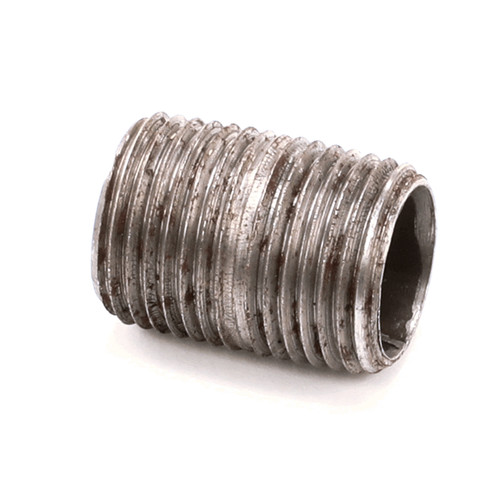 Frymaster 8130022A (or Equivalent) Close Nipple, 1/2" Npt, Stainless Steel, Black I (8126351)