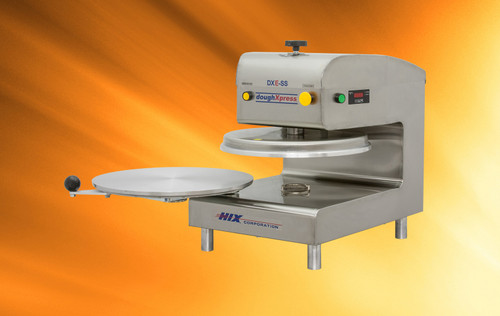 DoughXpress DXE-SS 120V Electro-Mechanical Automatic Commercial Pizza Dough Presses | Capacity 150-200/HR for 9” to 18”