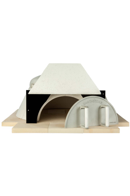 Earthstone Model 90 Modular Wood Fired Commercial Pizza Ovens with Pierre de Boulanger | Bake Ovens with Bakers Tiles, 3 (8”) Pizza Capacity and 35 inch Cooking Area Diameter
