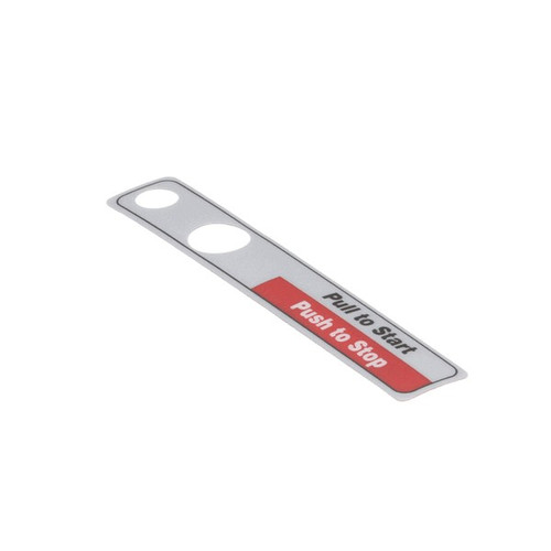 Hobart 00-477735 (or Equivalent) Label,Start/Stop (Dom) (8077728)