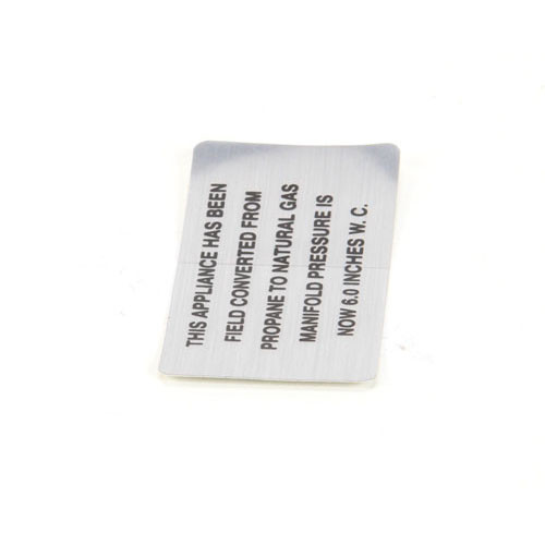 Vulcan Hart 00-421727-00006 (or Equivalent) Propane To Np Plate (8008689)