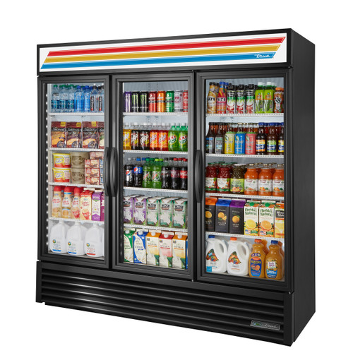 True GDM-72-HC~TSL01 (or Equivalent) (3) Gls Dr Merch Fridge 115v/60hz/1-Ph (TRUGDM72HCTSL01)