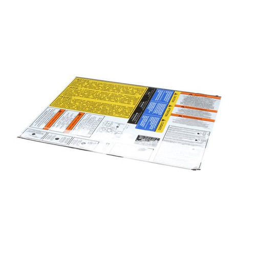 Pitco A6100201 (or Equivalent) Lbl, Sheet Gas 7, 14, 18 , 14r, 14c (N21573994)