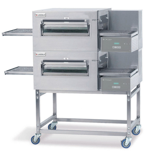 Lincoln 1132-000-U Single, Double or Triple Stack Impinger II Express Electric Conveyorized Ovens with 28” Long Baking Chamber and 18 inch Wide Conveyor Belt Per Oven 208V | One, Two or Three-Stacked Pizza Ovens