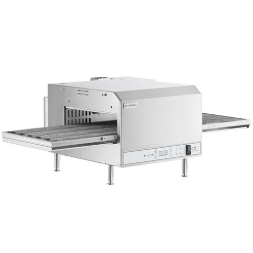 Lincoln 2500/1346 Single or Double Deck Digital Countertop Impinger Conveyorized Electric Ovens with Extended 50” Conveyor, 20” Long Baking Chamber and 16 inch Wide Conveyor Belt Per Oven | One or Two-Stacked Pizza Ovens