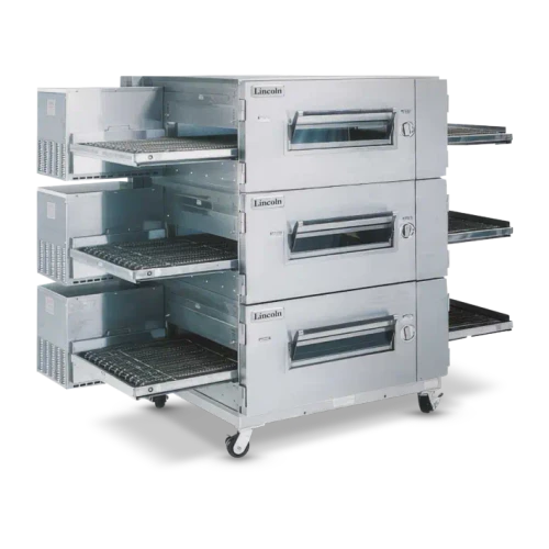 Lincoln 1623-000-U - 1600 Series Impinger Low Profile Electric Conveyor Oven, 40" Wide Bake Chamber, 32"W x 73"L Long Conveyor Belt, Stackable, 120/240V-3Ph