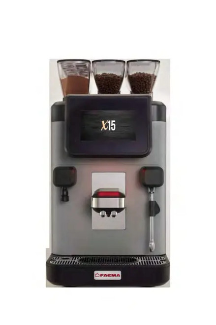 Faema X15-CS10 Super Automatic Espresso Machine - Commercial Coffee Maker w/ Dual Grinders, Milk Precision System - Smart Boiler & Touch Screen