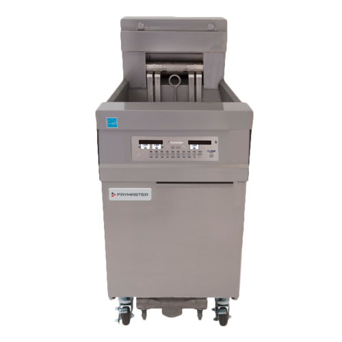 Frymaster 11814EF Commercial Electric Deep Fryer with Built-In Filtration - Electric Floor Fryer w/ LANE Controls - 63 lb Capacity - 18" x 14" Fry Area 