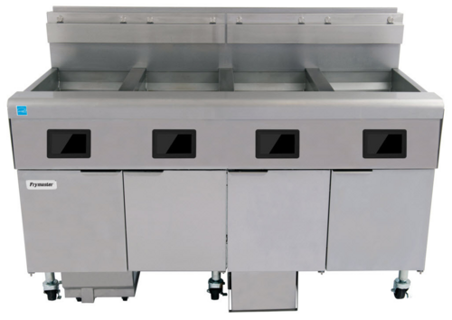 Frymaster 4FQG30U FilterQuick™ Commercial Gas Fryer with Automatic Filtration - (4) Frypot 30 lb Vats High-Efficiency - FQ4000 easyTouch® Controls