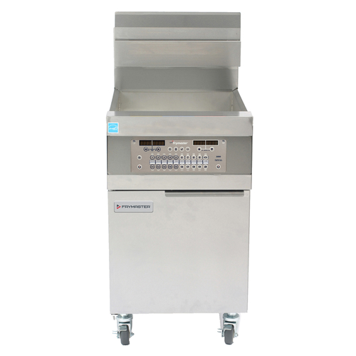 Frymaster LHD165 Decathlon Gas Floor Fryer - High-Efficiency Fryer w/ Thermatron Controls - 100 lb Large Vat Tube Fryer - 105,000 BTU/HR