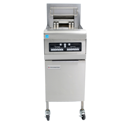 Frymaster RE14 High Efficiency Electric Floor Fryer - 50 lb Open Pot Built-In Filtration w/ DIGITAL Controls - 14 KW.