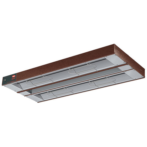 Hatco GRAH-54D Glo-Ray® High Wattage Infrared Aluminum Dual Strip Heater - 3" Spacer Toggle/Infinite Controls Dual Heating Zones - 54"W
