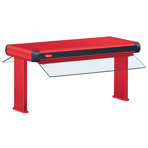 Hatco GR2AL-48D Glo-Ray® Designer Standard Watt Infrared Aluminum Dual Strip Heater w/3" Spacer - Decorative Stands - Double Infrared Strip Warmer with Remote Controls - with Lights - 48"W