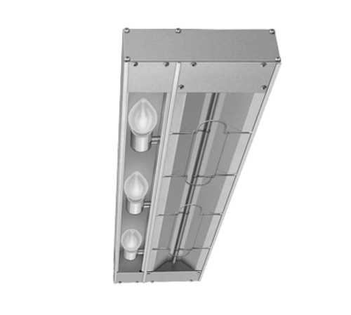 Hatco GRAML-84 Glo-Ray® Max Watt Infrared Aluminum Strip Heater w/ Lights - Infrared Food Warmer with Attached Toggle Controls - 84"W