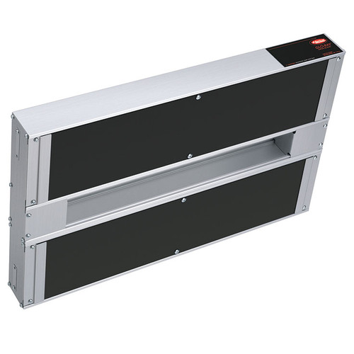 Hatco GRAIH-66D Glo-Ray® Infra-Black® High Watt Aluminum Dual Strip Heater w/3" Spacer - Double Infra-Black Strip Warmer with Thermostatic Heat Control - 66"W