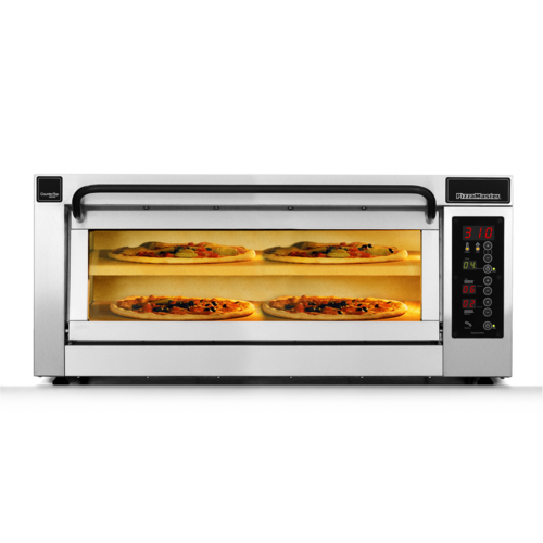 PizzaMaster PM 351ED-2DW 350 Series Compact Electric Multi Purpose CounterTop Oven, Special Clay Hearthstone, Single Deck, 28.2" x 14.1 Deck Size, 1 Chamber/2 Stone, 6.65 kW