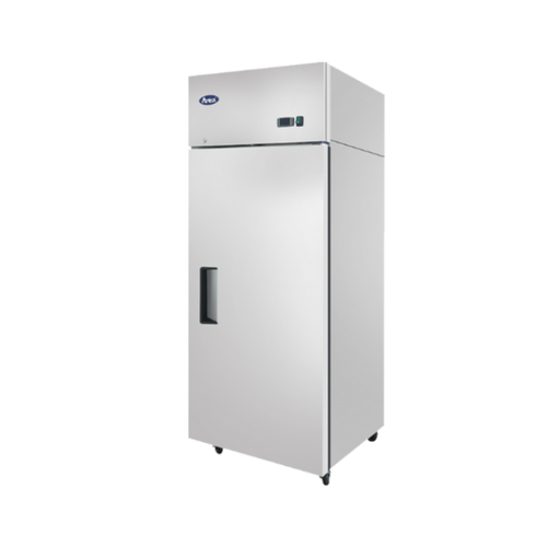 Atosa MBF8001GRL 28.7" W 1-Section Solid Door Reach-In Freezer - 115 Volts, Top Mount Compressor, Stainless Steel, Silver, Left Hinged Door