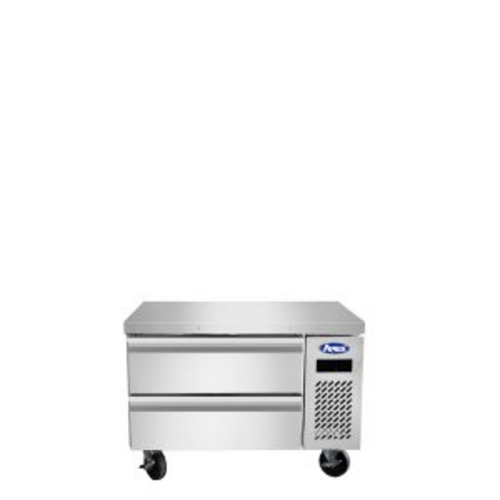 Atosa MGF8458GR 36"W 2 Drawers Chef Base Freezer Series with Reinforced Stainless Steel Equipment Top & R290 Refrigerant, 1.4 Cu./Ft.