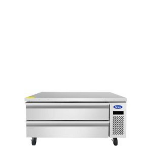 Atosa MGF8460GR 48"W 2 Drawers Chef Base Freezer Series with Reinforced Stainless Steel Equipment Top & R290 Refrigerant, 2.9 Cu./Ft.