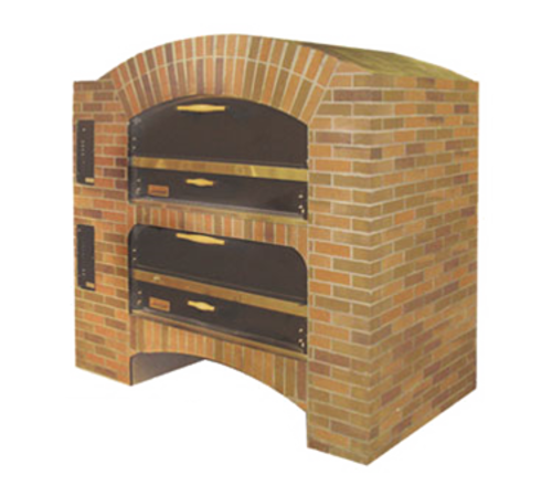 Marsal MB866 Stacked (Middleby) Brick Lined Gas Fired Deck Type Pizza Bake Oven,2 Baking Chamber, Cooking Surface 2 x (44" x 66"), 2 x (NAT:130,000/LP: 120,000) BTUs