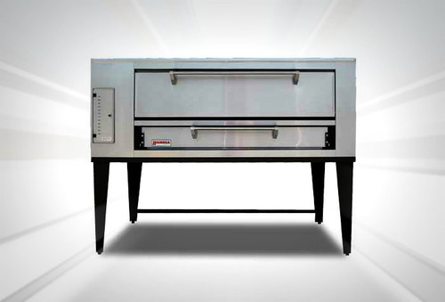 Marsal SD-1060 Single One 10”H x 36" x 60" Baking Chamber Commercial Stackable Single Deck Gas Pizza Ovens | 1-Stacked Ovens with Six 18” Pie Capacity, 10 inch High Door and 36" x 60" Cooking Surface 130,000 BTU