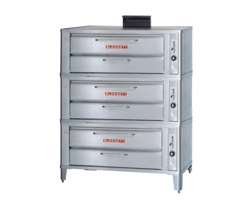 Blodgett 911 Triple (Middleby) 51"W Freestanding Deck Type Oven, Gas Fired Natural Gas/Liquid Propane, Steel Cooking Surface 3 x (33"Wx22"D), 60,000 BTUs