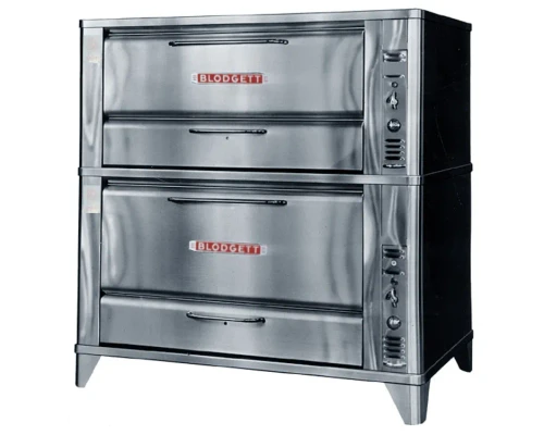 Blodgett 961/966 Double Stack (Middleby) 60"W Deck Type Oven, Gas Fired Natural Gas/Liquid Propane, Steel Deck 2x(42"W x 32"D) Wide Cooking Surface,7"/16.25"H Sections 87,000 BTUs