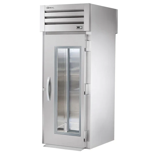 True STG1RRT-1G-1S-HC 35"W SPEC SERIES Roll-Thru Refrigerator, Glass Front/Solid Rear Swing Doors, (1) Section, Top Mount, 1/3 HP