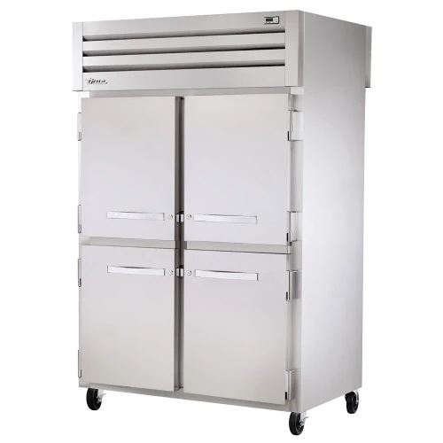 True STG2DT-4HS-HC 52 5/8"W SPEC SERIES Reach-In Dual Temperature Refrigerator/Freezer, (4) Solid Half Swing Doors, (2) Sections, Top Mount, 1/4 HP Refrigerator & 1/2 HP Freezer