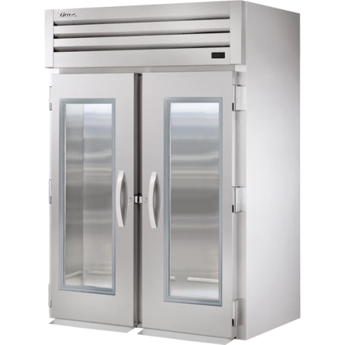 True STR2RRI-2G-HC 68"W SPEC SERIES Roll-In Refrigerator, (2) Glass Swing Doors, (2) Sections, Top Mount, 1/2 HP, 75 cu. ft.