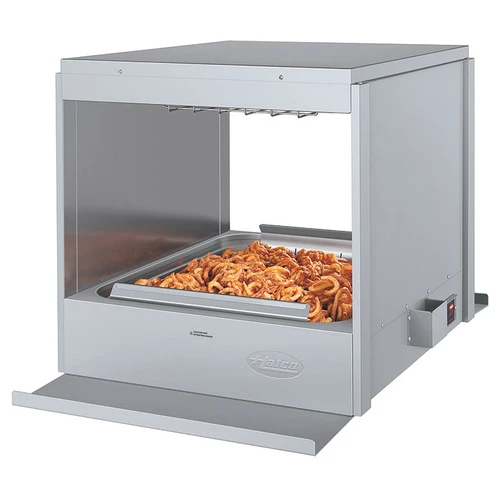 Hatco GRFHS-PTT21 22.75"W Glo-Ray® Pass-Through Tunnel Portable Fry Holding Station, Stainless Steel Construction, Thermostatically Controlled Heated Base, Overhead Ceramic Heating Elements, Incandescent Display Lights, 120 Volts, 1740 Watts
