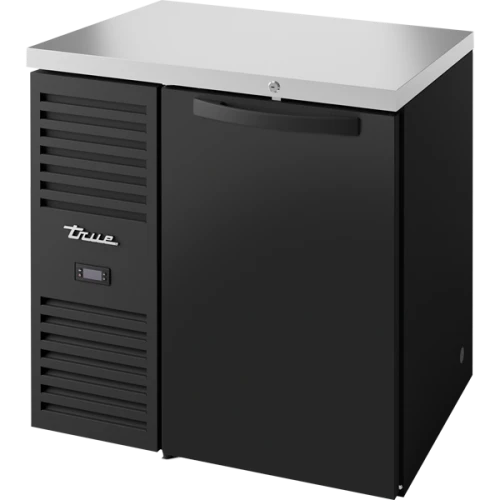True TBR32-RISZ1-L-B-S-1 32"W Single-Zone Back Bar Refrigerator, (1) Solid Swing Door, Left Side Mount, 1/5 HP, 6 cu. ft.