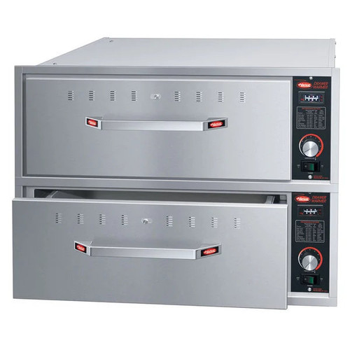 Hatco HDW-2B Built-In Drawer Warmer, 28.14"W, 2 Drawers, Adjustable Humidity Vents, Includes Two 6" Deep Food Pans, Hardwired with 4' Flexible Conduit, 900 Watts