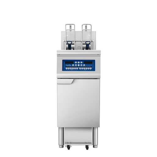 Atosa AEFF-50-1B 19"W CookRite Open Fryer w/ Filtration System, Electric, Full Vat, (1) 50lb Oil Capacity Tank, (2) Fryer Baskets, 17kW, Basket Auto Lift