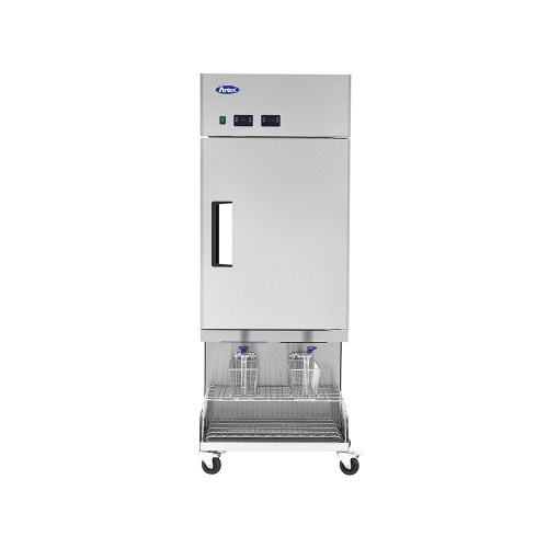 Atosa ACWF-2HR 29"W Dual Hopper Frozen Food Dispenser Right Hinged, Rapid Basket Refill, 30lb Fries/40lb Nuggets Capacity/Hopper, 2.1 Kwh/Day