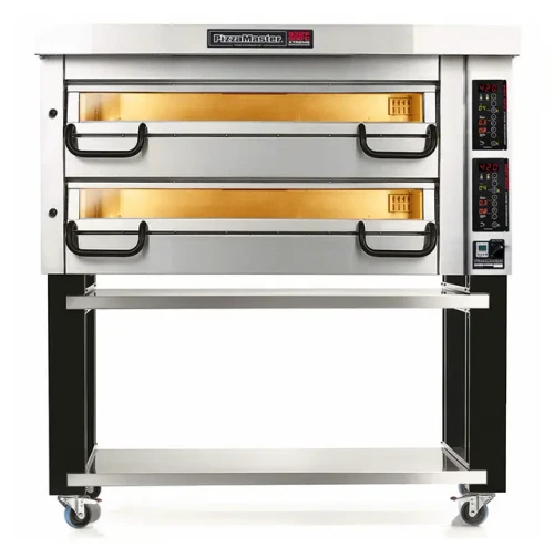 PizzaMaster PM 932ED - 900 Series Modular Deck Type Electric Pizza Bake Oven, Stone Hearth with Dual Halogen Lighting, 2 Decks, Baking Surface 54"W x 36"D, 208/240V, 1/3 Phase, 16.8/18.3 kW