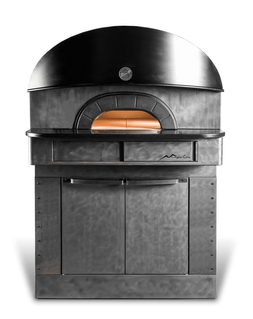 Moretti Forni Neapolis 9 Conventional Electric Bake Ovens with 44.1W” x 44.1D” x 6H” Refractory Brick Baking Chamber / Wood Burning Pizza Ovens