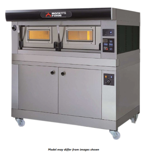 Moretti Forni P120E A1 SerieP One 49"W x 26"D x 7"H Baking Chamber Conventional Electric Bake Ovens / Modular Stainless Steel Traditional Pizza Deck Ovens
