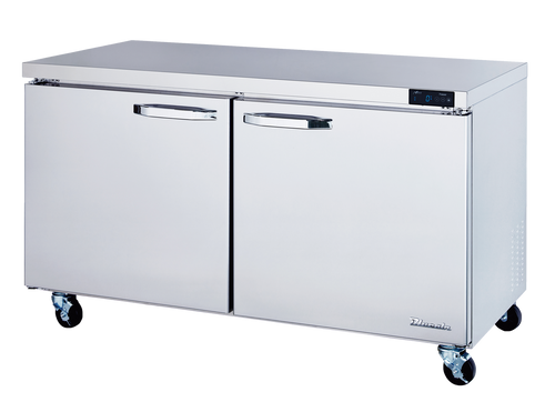 Blue Air BLUR60-HC 2 Doors All Stainless Undercounter Refrigerator - 60" wide, 16.5 Cu/Ft., R-290 Refrigerant