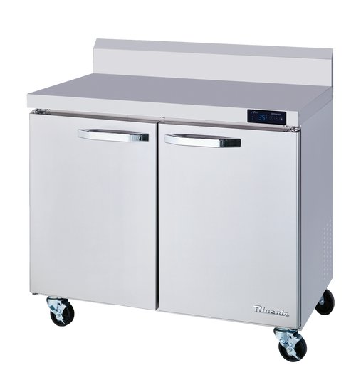 Blue Air BLUF36-WT-HC 2 2 Doors All Stainless Work Top Freezer - 36" wide, 9.2 Cu/Ft., R-290 Refrigerant