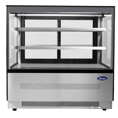 Atosa RDCS-60 59" Floor Model Stainless Steel Refrigerated Square Display Case, 20.2 Cu/Ft., R290