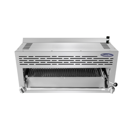 Atosa CookRite ATSB-36-NG 36" Natural Gas 2 Burner Infrared Salamander Broiler - 43,000 BTU