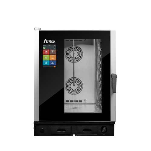 Atosa AEC-1011E 31"W Smart Touch Electric Combi Oven, Boiler Free, 10 x (18"x13") Pan Capacity, (3) Cooking Methods, 208/240-3Ph, 14.5~19 kW