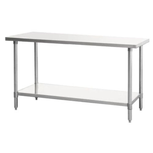 Atosa SSTW-2430 MixRite 30" 18/430 Stainless Steel Work Table With Adjustable Undershelf & Legs, 30''x24''x34''