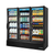 True FLM-81~TSL01 80 3/4" Black Refrigerated Glass Door Merchandiser with LED Lighting, Refrigerant R290, 66.23 Cu. Ft