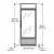 True GDIM-26NT-HC~TSL01 - 30"W 1 Section 1 Glass Door Ice Merchandiser - No Tank Freezer True Standard Look Version 01 - Bottom Mount 23.5 Cu/Ft